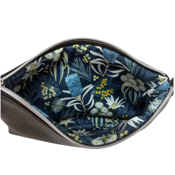 The "Kaylee"- Black Leather Ladies Clutch - Image 3