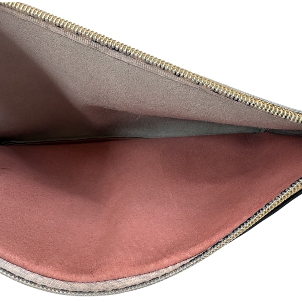 The "Zoe" - Black, White & Navy Leather Clutch - Image 3
